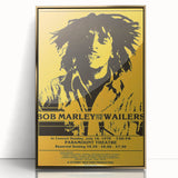 Vintage Bob Marley & The Wailers 1978 Concert Poster - Retro Music Art