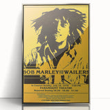 Vintage Bob Marley & The Wailers 1978 Concert Poster - Retro Music Art