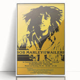 Vintage Bob Marley & The Wailers 1978 Concert Poster - Retro Music Art