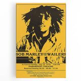 Vintage Bob Marley & The Wailers 1978 Concert Poster - Retro Music Art