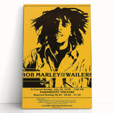 Vintage Bob Marley & The Wailers 1978 Concert Poster - Retro Music Art