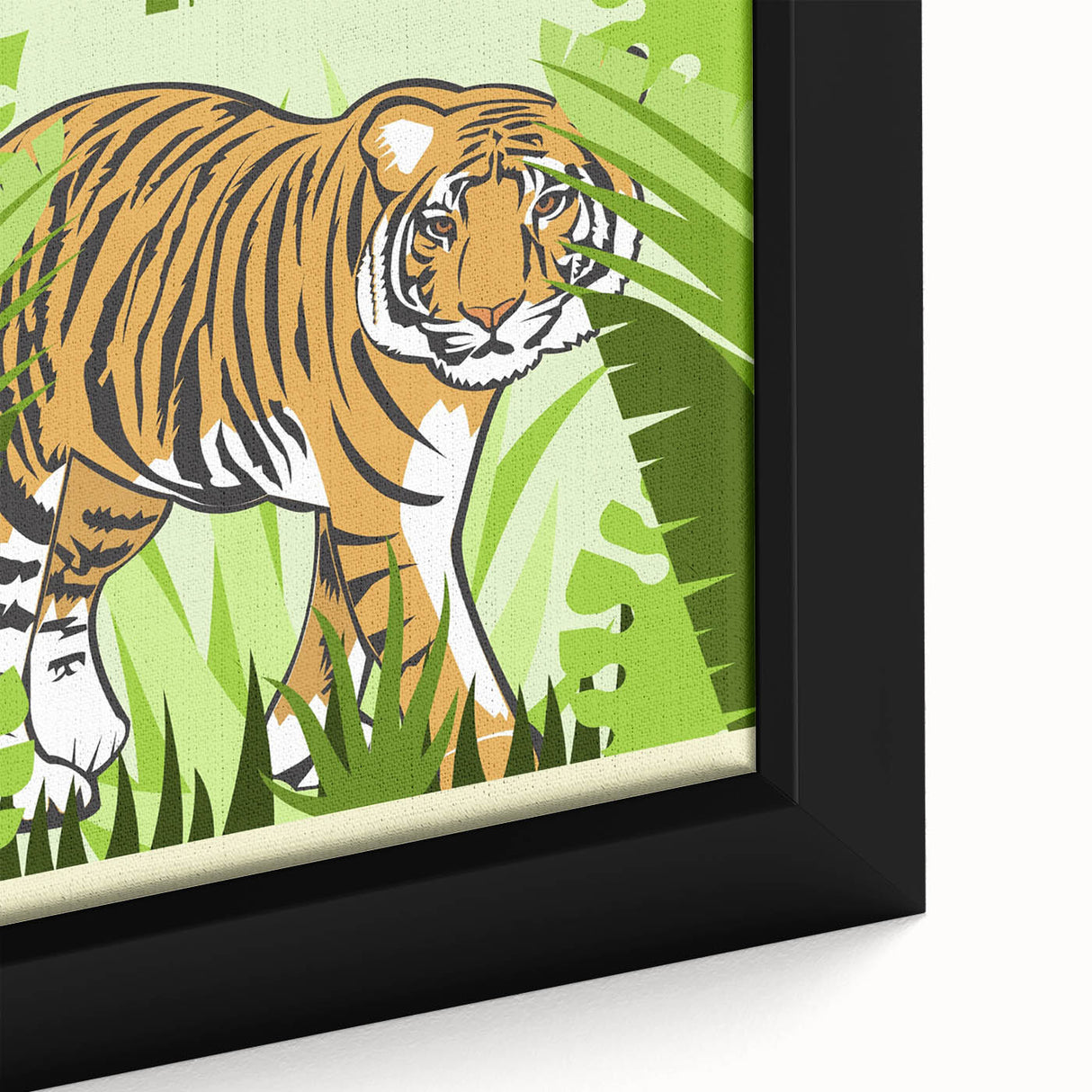Explore India Retro Tiger Travel Poster | Vintage Jungle Art Print