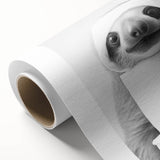 Adorable Sloth Bathroom Wall Art - Fun Black and White Bathroom Decor