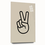 Peace Hand Sign Wall Art - Boys Room Wall Art Kids Wall Art Prints