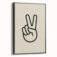 Peace Hand Sign Wall Art - Boys Room Wall Art Kids Wall Art Prints