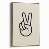 Peace Hand Sign Wall Art - Boys Room Wall Art Kids Wall Art Prints