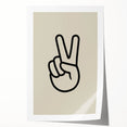 Peace Hand Sign Wall Art - Boys Room Wall Art Kids Wall Art Prints