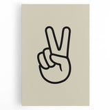 Peace Hand Sign Wall Art - Boys Room Wall Art Kids Wall Art Prints
