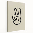 Peace Hand Sign Wall Art - Boys Room Wall Art Kids Wall Art Prints