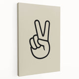 Peace Hand Sign Wall Art - Boys Room Wall Art Kids Wall Art Prints