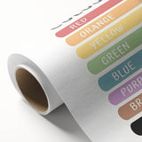 Kids Educational Wall Art - Color Learning Chart for Kids' Rooms