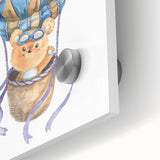 Sky Adventure Bear - Nursery Acrylic Wall Art for Kids