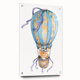 Sky Adventure Bear - Nursery Acrylic Wall Art for Kids