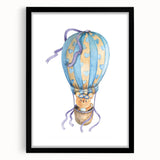 Sky Adventure Bear - Nursery Acrylic Wall Art for Kids