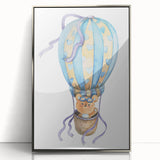 Sky Adventure Bear - Nursery Acrylic Wall Art for Kids