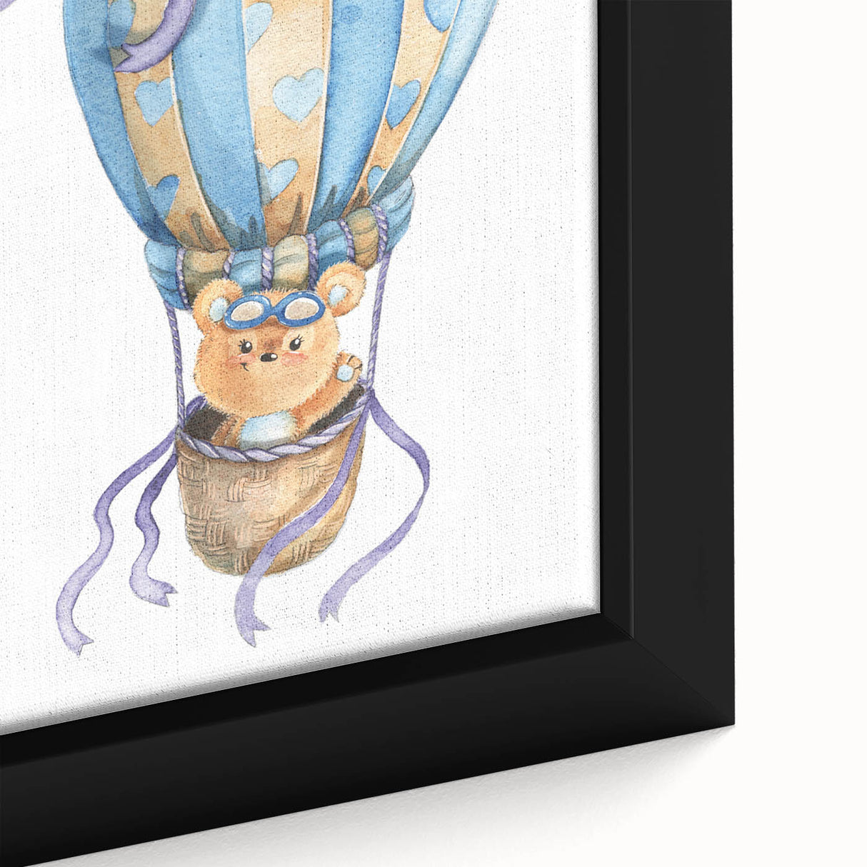 Sky Adventure Bear - Nursery Acrylic Wall Art for Kids