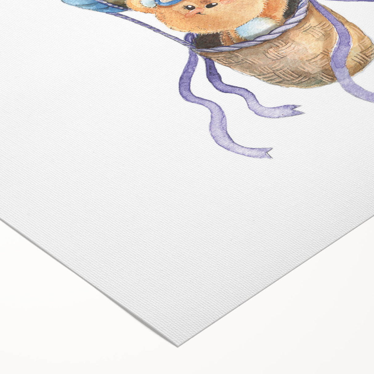 Sky Adventure Bear - Nursery Acrylic Wall Art for Kids