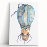 Sky Adventure Bear - Nursery Acrylic Wall Art for Kids