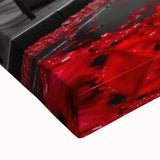 Large art of Paris landscape in black and white on stretched canvas, suitable for bedroom wall decor.