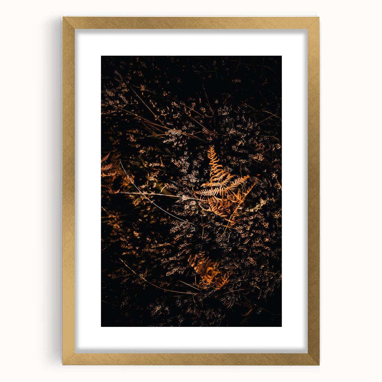 Extra large framed abstract art print featuring textured fall tones, ideal for living room decor.