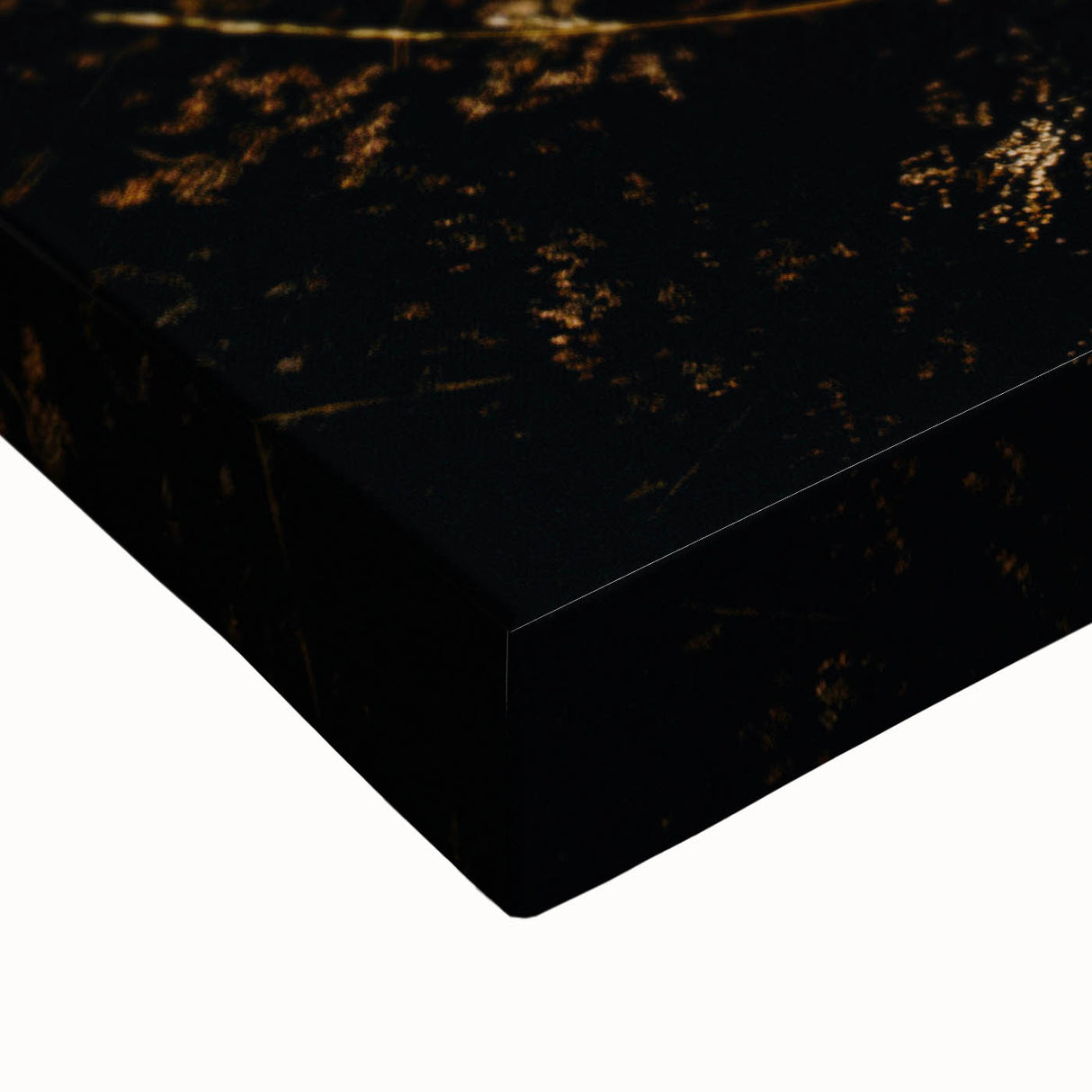 Large art depicting a black and white landscape painting on stretched canvas, ideal for bedroom wall decor.