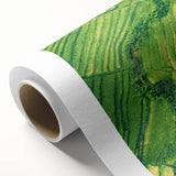 Art deco poster featuring spring-themed floral design in pastel shades on rolled canvas, ideal for nursery wall art.