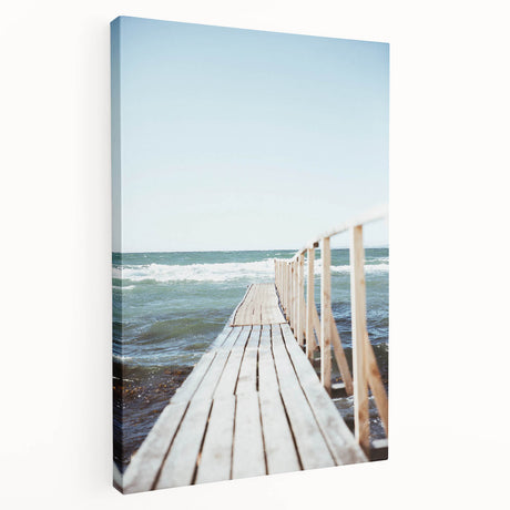 Large canvas print of a summer-themed abstract pattern in warm yellow and orange tones, ideal for kitchen wall art.