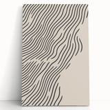 Winter-themed black and white stretched canvas depicting bare trees, ideal for kitchen wall art or bedroom ambiance.