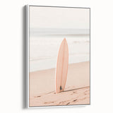 Extra large framed vintage poster art on canvas, featuring colorful abstract design, ideal for living room decor.