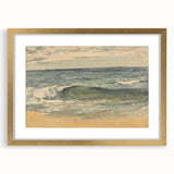 Impressionist Seascape Wall Art – Waves on the Shoreline Canvas