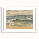 Impressionist Seascape Wall Art – Waves on the Shoreline Canvas