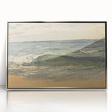 Impressionist Seascape Wall Art – Waves on the Shoreline Canvas