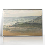 Impressionist Seascape Wall Art – Waves on the Shoreline Canvas