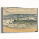 Impressionist Seascape Wall Art – Waves on the Shoreline Canvas