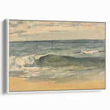 Impressionist Seascape Wall Art – Waves on the Shoreline Canvas