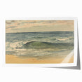 Impressionist Seascape Wall Art – Waves on the Shoreline Canvas