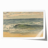 Impressionist Seascape Wall Art – Waves on the Shoreline Canvas