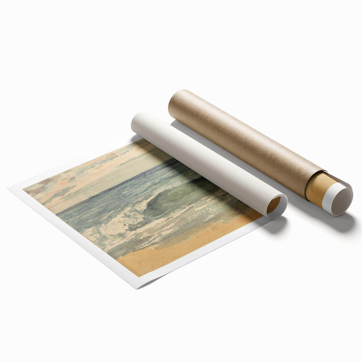 Impressionist Seascape Wall Art – Waves on the Shoreline Canvas