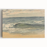 Impressionist Seascape Wall Art – Waves on the Shoreline Canvas