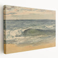 Impressionist Seascape Wall Art – Waves on the Shoreline Canvas