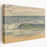 Impressionist Seascape Wall Art – Waves on the Shoreline Canvas