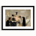 Modern Wall Art: Emotional Abstract Scene of Surgery in Muted Tones