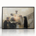 Modern Wall Art: Emotional Abstract Scene of Surgery in Muted Tones
