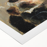 Modern Wall Art: Emotional Abstract Scene of Surgery in Muted Tones