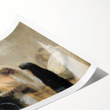 Modern Wall Art: Emotional Abstract Scene of Surgery in Muted Tones