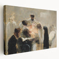 Modern Wall Art: Emotional Abstract Scene of Surgery in Muted Tones