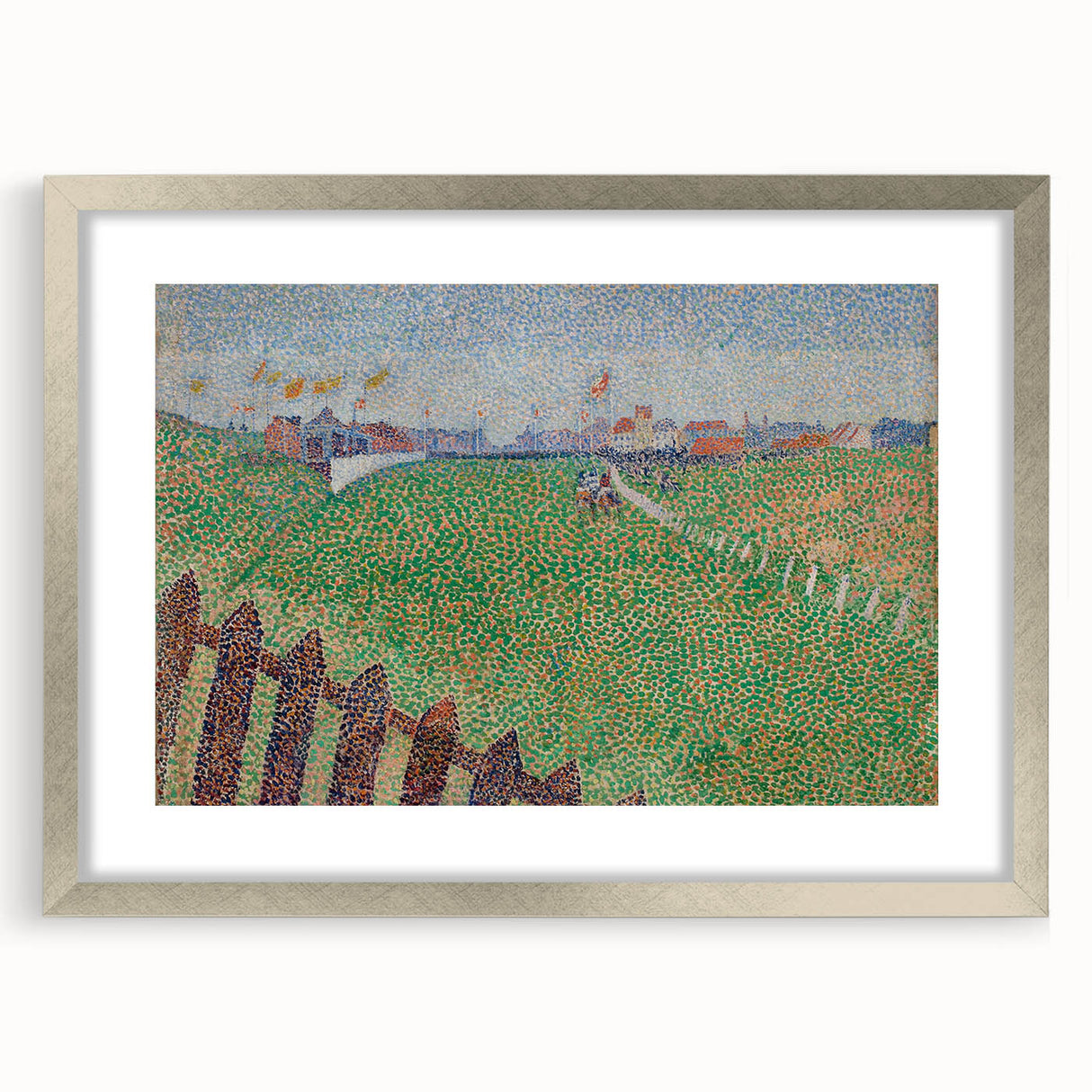 Impressionist Landscape Wall Art – Vibrant Racecourse Scene Print