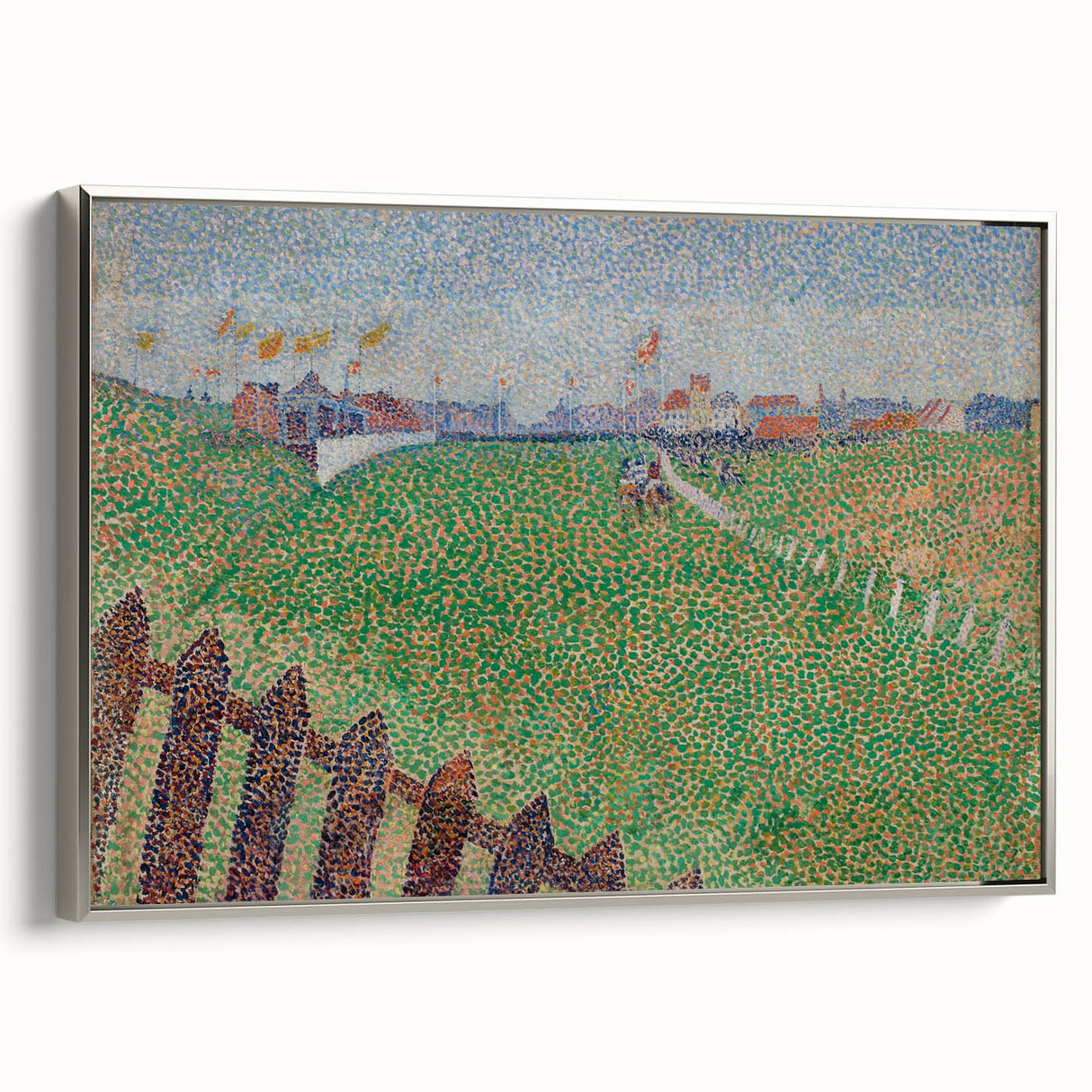 Impressionist Landscape Wall Art – Vibrant Racecourse Scene Print