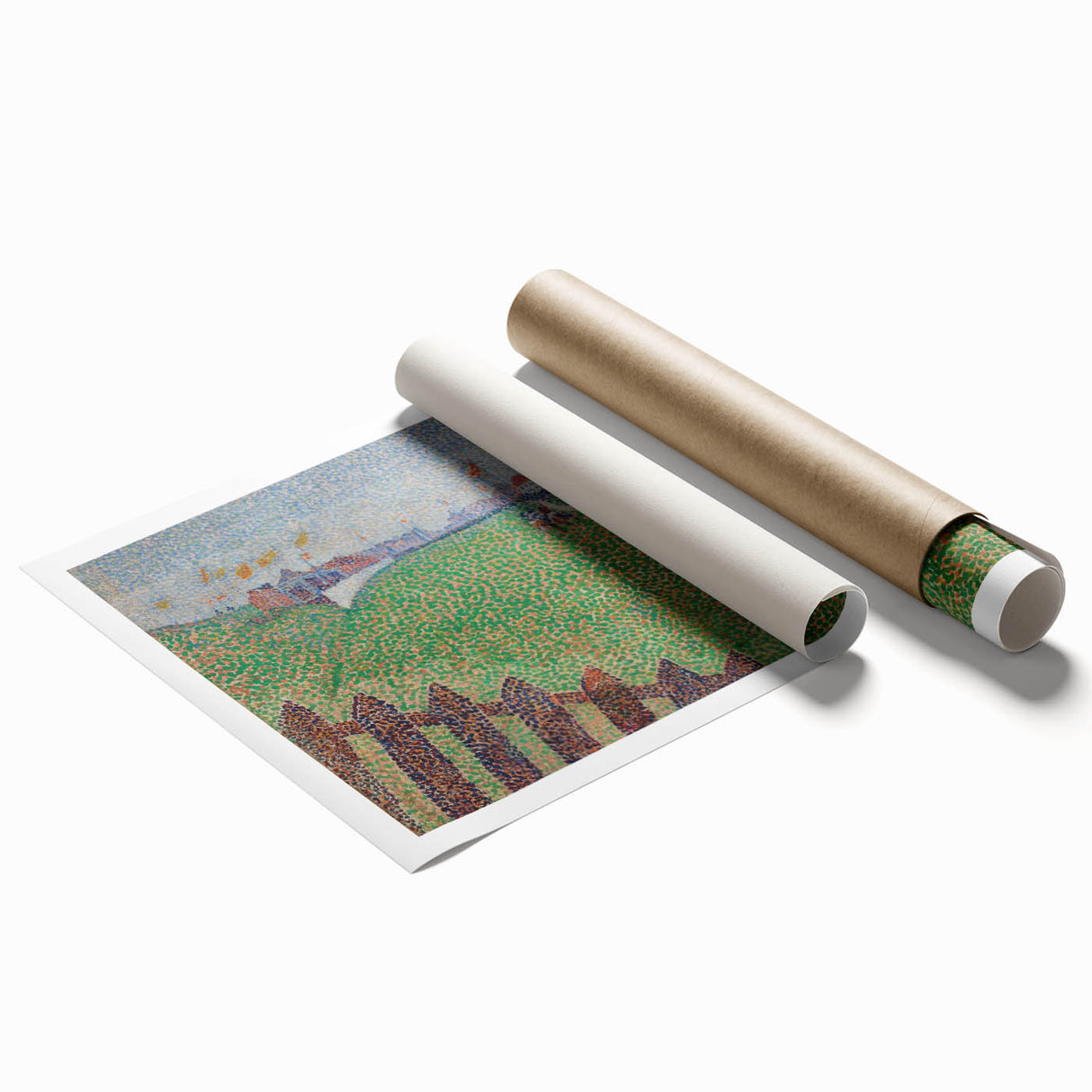 Impressionist Landscape Wall Art – Vibrant Racecourse Scene Print