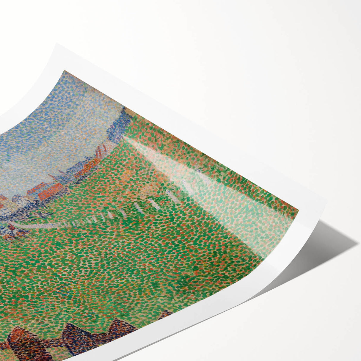 Impressionist Landscape Wall Art – Vibrant Racecourse Scene Print